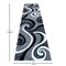 Flash Furniture Gray 3' x 10' Modern Plush Abstract Area Rug KP-RG952-310-GY-GG - alternate 4